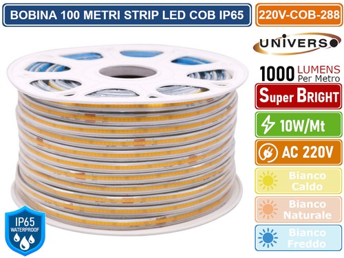 Bobina 100 metri strip - strip, led