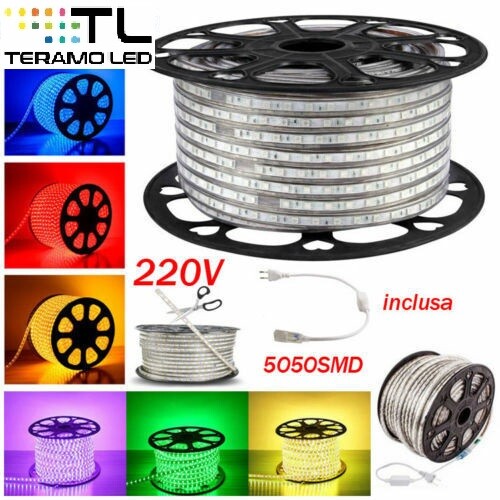 Striscia led 220v - striscia, misura