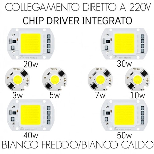 Chip led con driver 220v - chip,