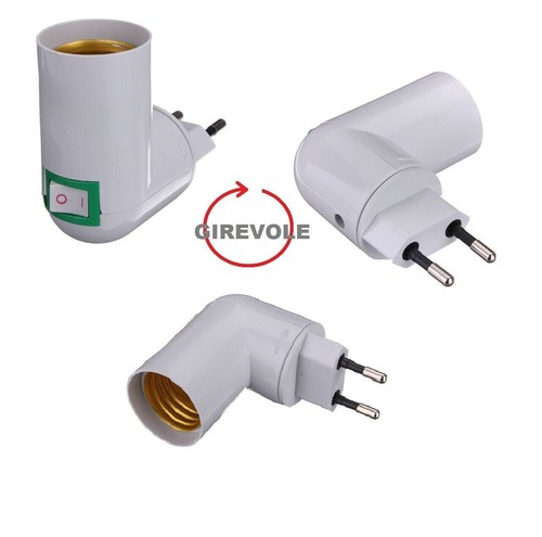 Portalampada e27 girevole - e27,