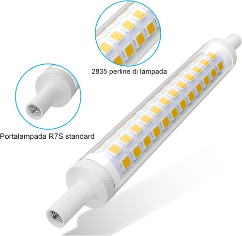R7s led 10w 3500k - led, lampadina