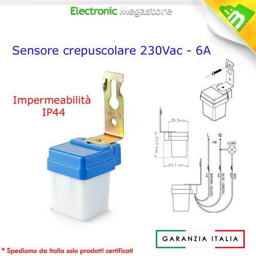 Sensore crepuscolare led 220v - led,